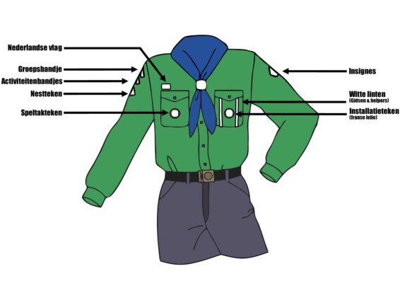 Waterscouting gouda uniform shanti welpen